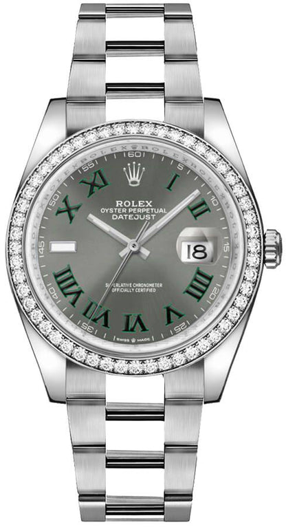 Rolex Datejust 36 Slate Wimbledon Dial Unisex Watch 126284RBR-0038