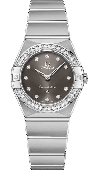 Omega Constellation Grey Dial Diamonds Women's Watch 131.15.25.60.56.001