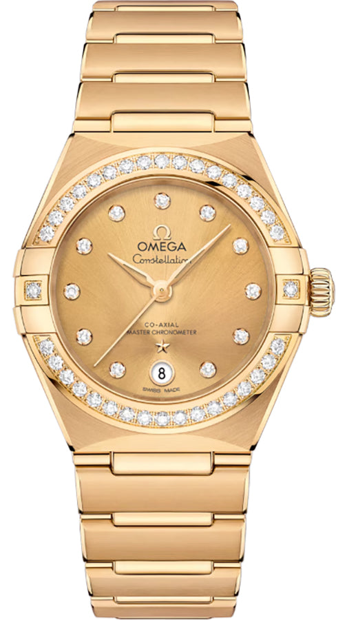 Omega Constellation 18k Yellow Gold Women's Watch 131.55.29.20.58.001