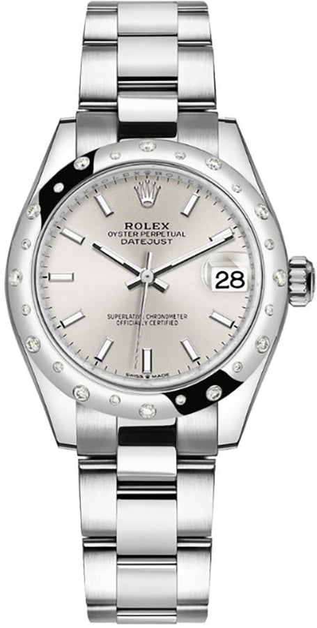 Rolex Datejust 31 Silver Index Dial Women's Watch 278344RBR-0013