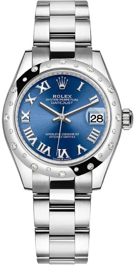 Rolex Datejust 31 Bright Blue Dial Women's Watch 278344RBR-0035