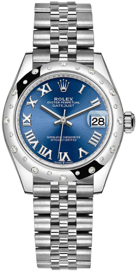 Rolex Datejust 31 Blue Dial Oyster Bracelet Women's Watch 278344RBR-0036