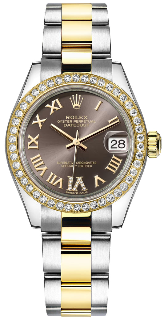 Rolex Datejust 31 Gold Steel Diamonds Women's Watch 278383RBR-0017