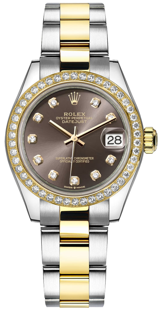 Rolex Datejust 31 Dark Grey Diamonds Women's Watch 278383RBR-0021