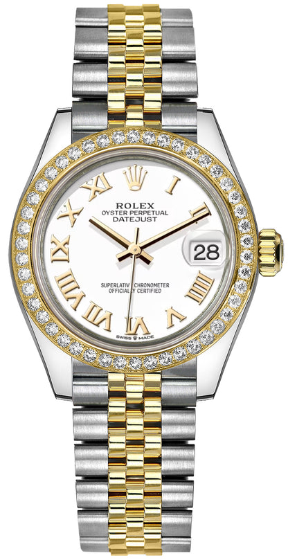 Rolex Datejust 31 White Dial Jubilee Bracelet Women's Watch 278383RBR-0002