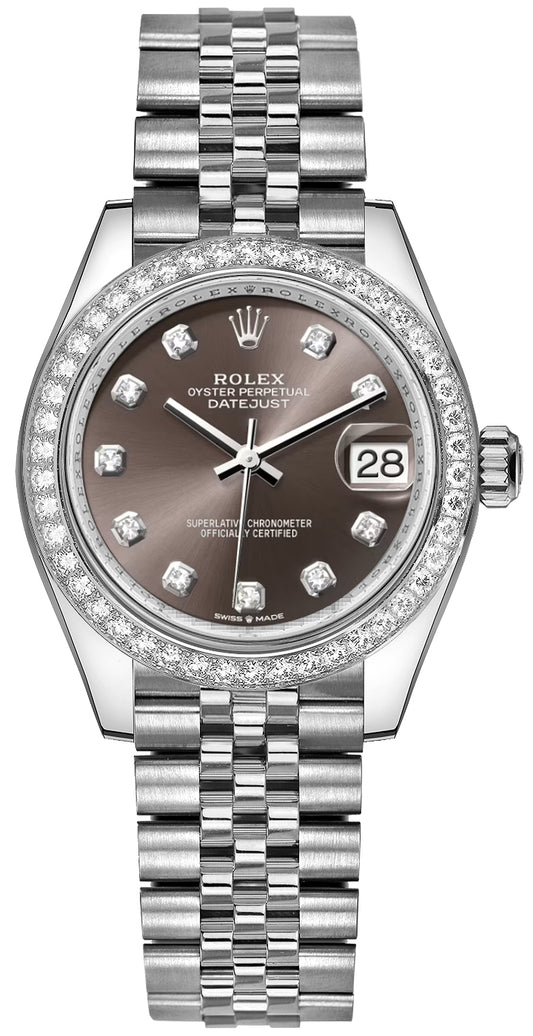 Rolex Datejust 31 Diamond Hour Markers Women's Watch 278384RBR-0010