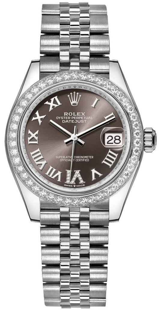 Rolex Datejust 31 Diamond Bezel Diamond VI Women's Watch 278384RBR-0032