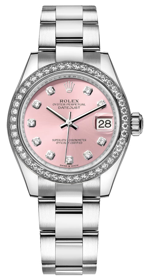 Rolex Datejust 31 Pink Diamond Dial Women's Watch 278384RBR-0035