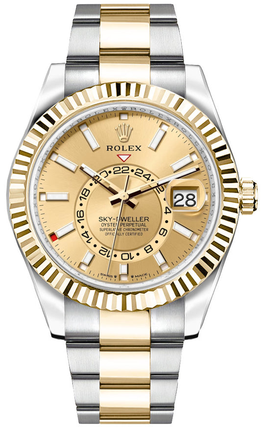 Rolex Sky-Dweller Oystersteel & Yellow Gold Men's Watch 336933-0001