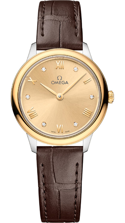 Omega De Ville Prestige Yellow Gold & Steel Women's Watch 434.23.28.60.58.001