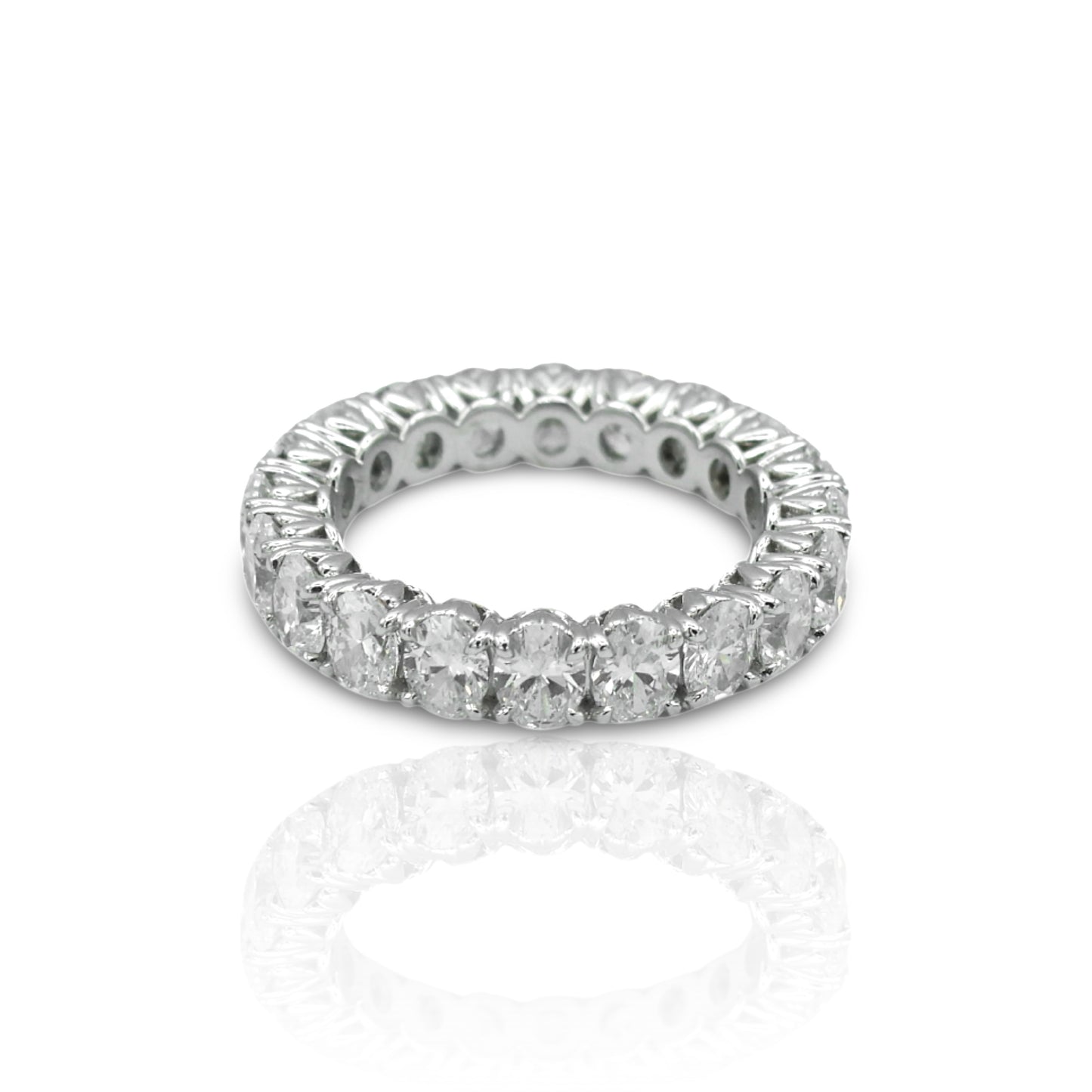 18K White Gold Diamond Eternity Ring (4.80 Ct. Tw.)