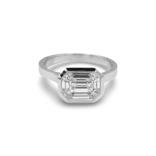 18K White Gold Diamond Ring (.94 Ct. Tw.)