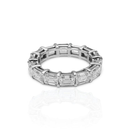 18K White Gold Diamond Eternity Ring (5.74 Ct. Tw.)