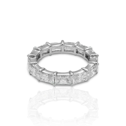 18K White Gold Diamond Eternity Ring (3.54 Ct. Tw.)