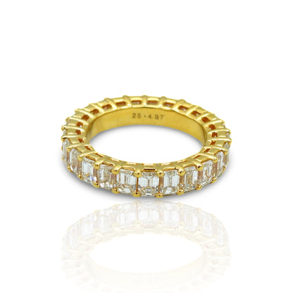 18K Yellow Gold Diamond Eternity Ring (4.97 Ct. Tw.)