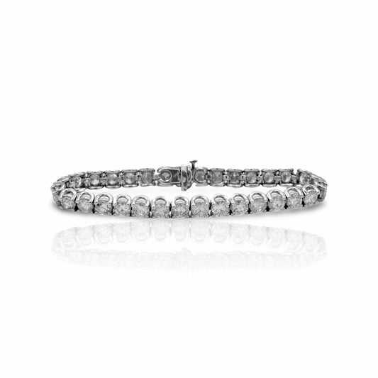 14K White Gold Diamond Tennis Bracelet (12.79 Ct. Tw.)