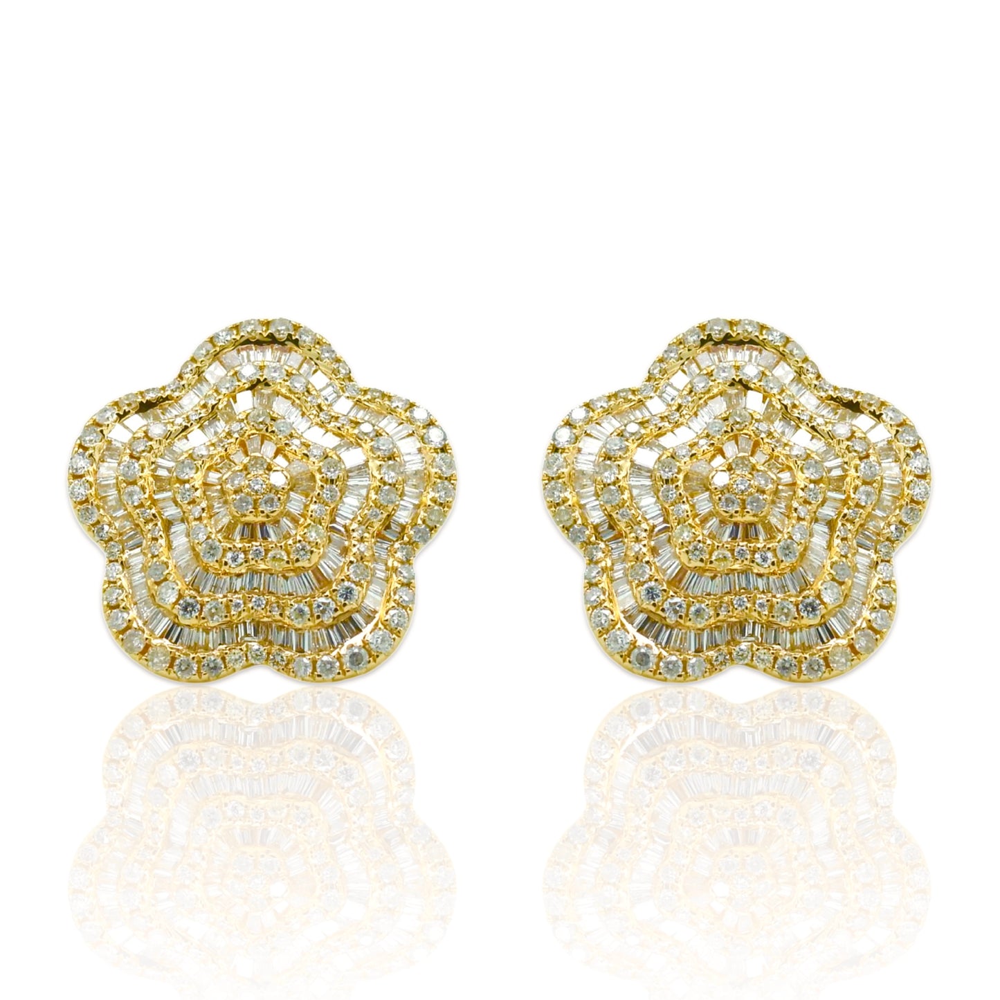 14K Yellow Gold Diamond Earrings (1.10 Ct. Tw.)