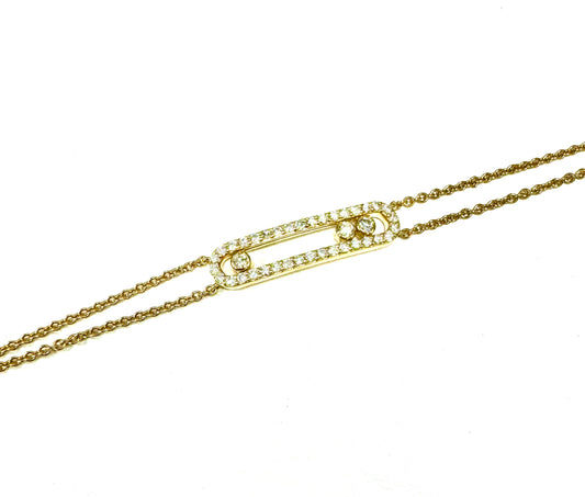 18K Yellow Gold Diamond Bracelet