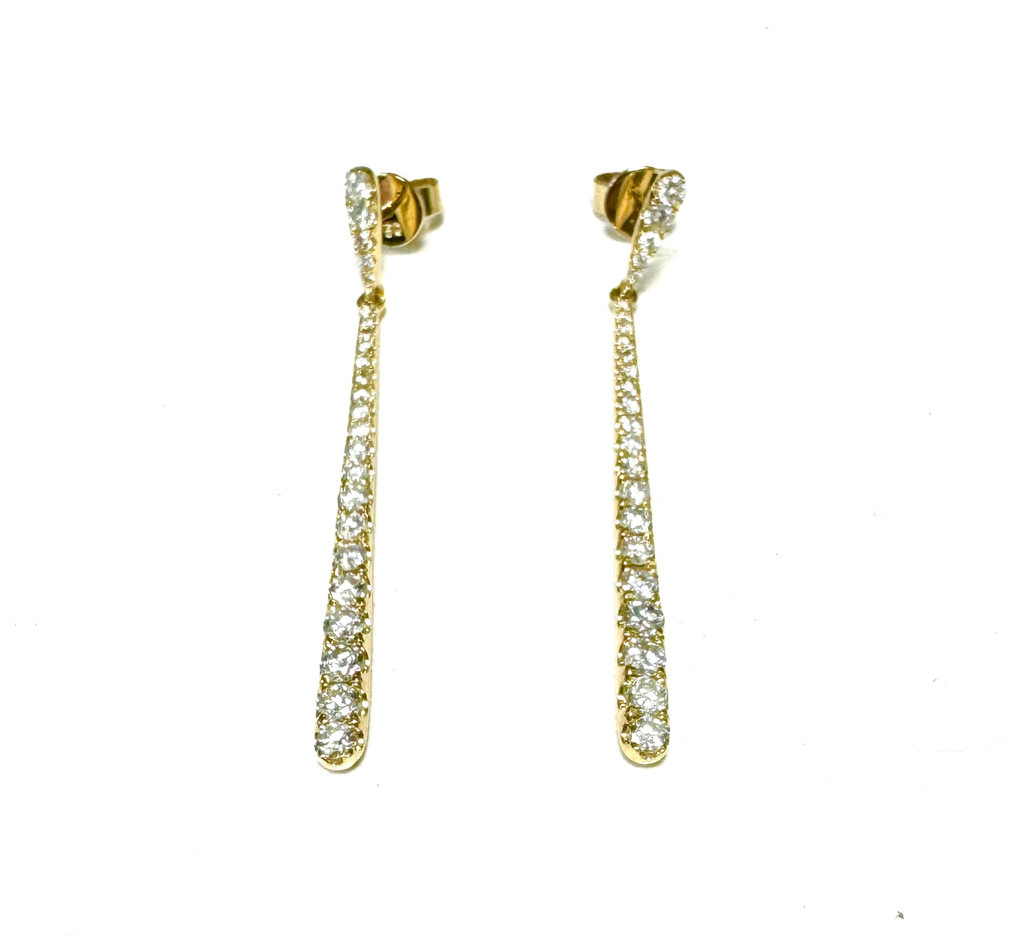 18K Yellow Gold Diamond Earrings (1.30 Ct. Tw.)