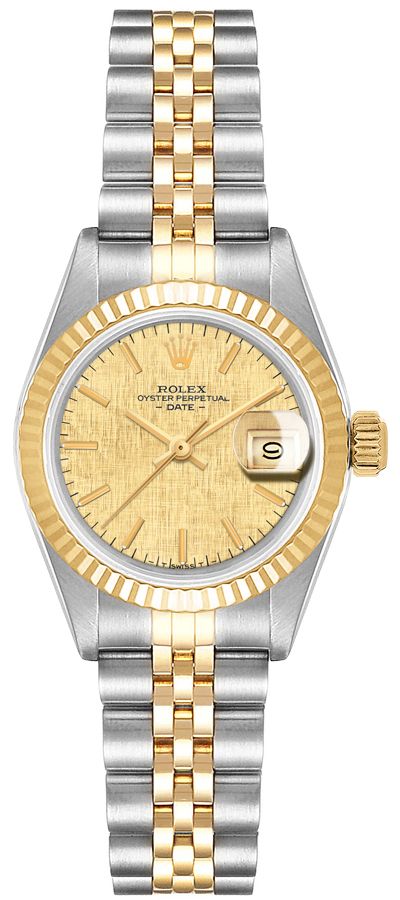 Rolex Lady-Datejust 26 Champagne Linen Dial Women's Watch 6917