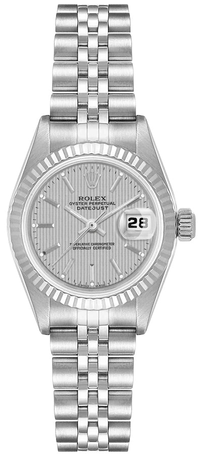 Rolex Lady-Datejust 26 Fluted Bezel Jubilee Bracelet Women's Watch 79174