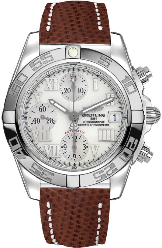 Breitling Galactic Chronograph Mother of Pearl Men's Watch A13358L2/A595-157Z