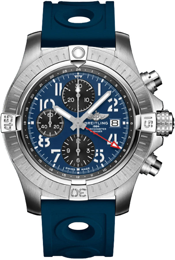 Breitling Avenger Chronograph GMT 45 Steel Men's Watch A24315101C1S1