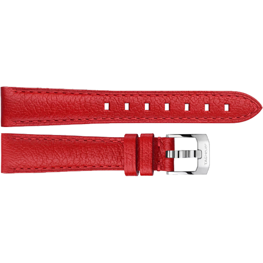 Tag Heuer Formula 1 18mm Red Leather Strap BC0931