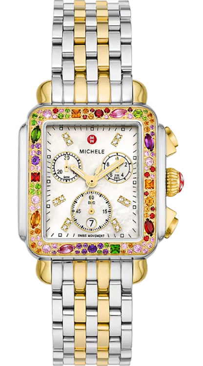 Michele Deco Soirée White Mother of Pearl Women's Watch MWW06A000801