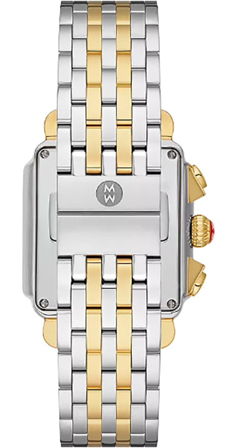 Michele Deco Diamonds Steel & Yellow Gold Women's Watch MWW06A000809