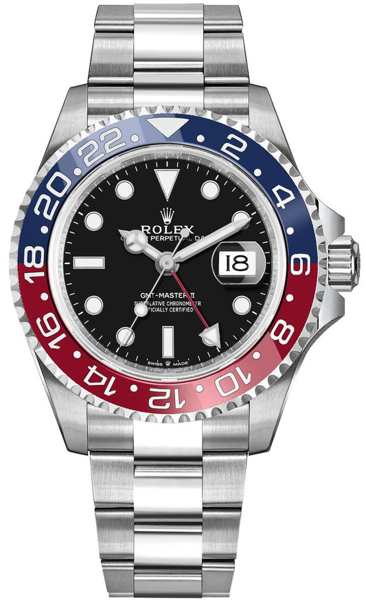 Rolex GMT-Master II Pepsi Oystersteel Men's Luxury Watch 126710BLRO-0002