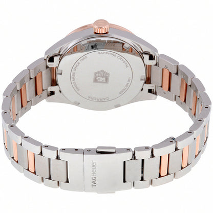 Tag Heuer Carrera Solid Rose Gold & Stainless Diamond Women's Watch WAR1353.BD0779