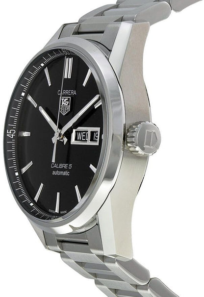 Tag Heuer Carrera Calibre 5 Automatic Black Dial Men's Watch WAR201A.BA0723