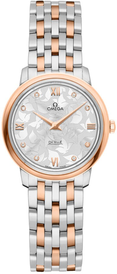 Omega De Ville Prestige Rose Gold & Steel Women's Watch 424.20.27.60.52.002