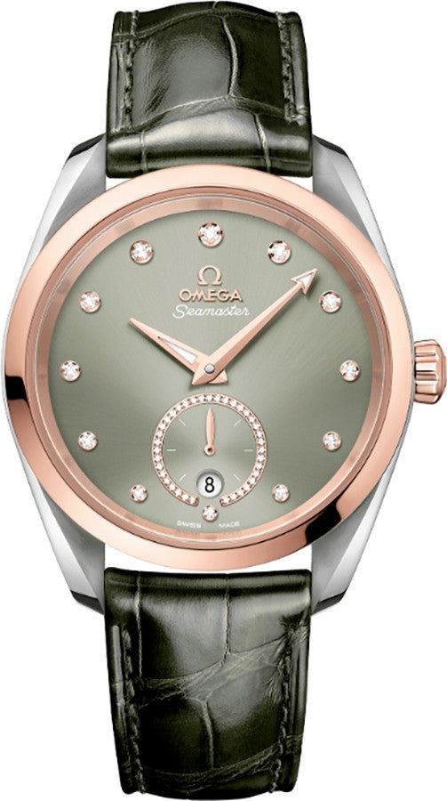 Omega Seamaster Aqua Terra Rose Gold Bezel Men's Watch 220.23.38.20.60.001