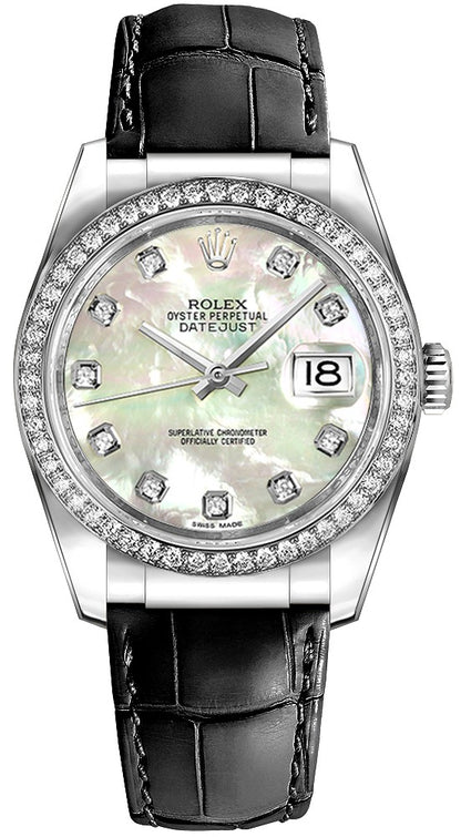 Rolex Datejust 36 Mother of Pearl Dial Watch 116189