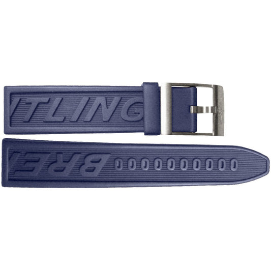 Breitling 16mm Blue Rubber Strap BLURT