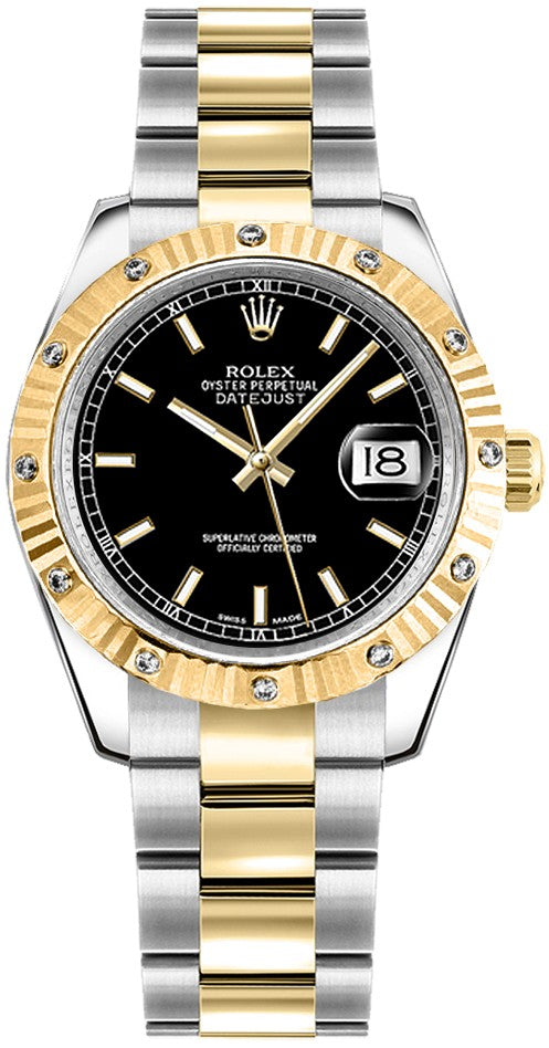 Rolex Datejust 31 Black Dial Oyster Bracelet Watch 178313