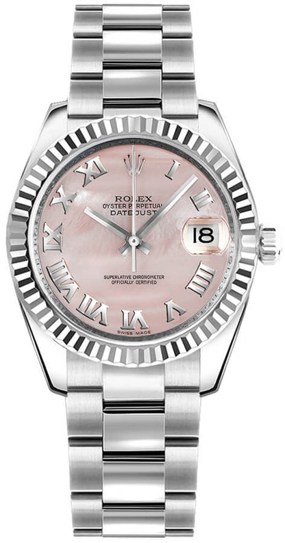 Rolex Datejust 31 Pink Mother of Pearl Dial Women's Watch 178274-0068