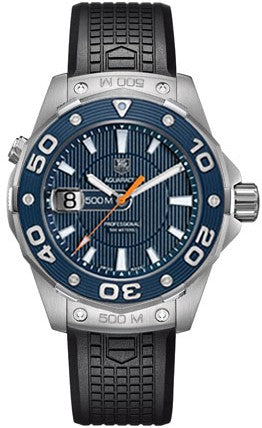 Tag Heuer Aquaracer 500M Blue Dial Men's Diver Watch WAJ1112.FT6015