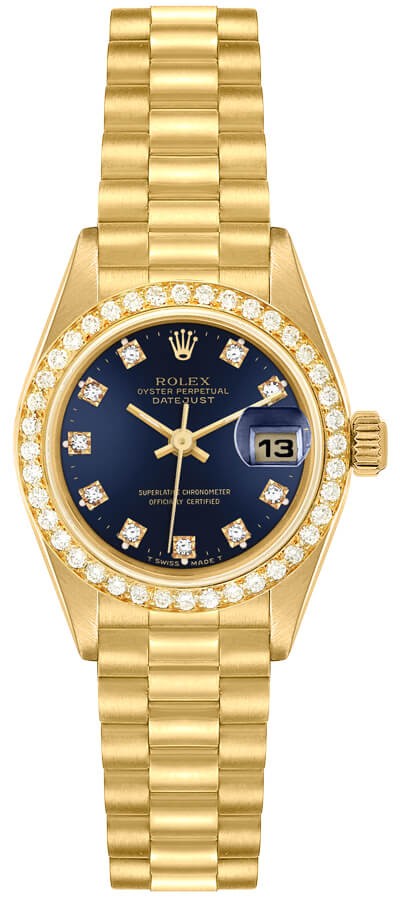 Rolex Lady-Datejust 26 18k Yellow Gold Women's Watch 69138