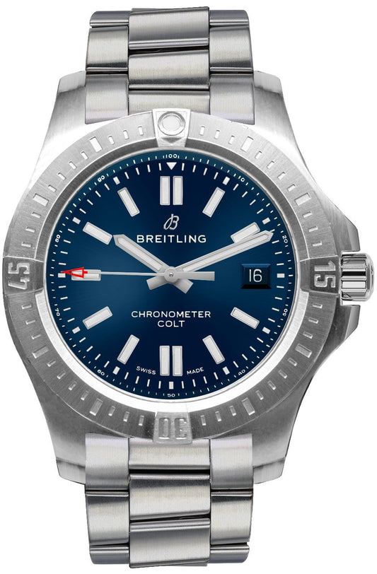 Breitling Chronomat Colt Automatic 44 Blue Dial A17388101C1A1