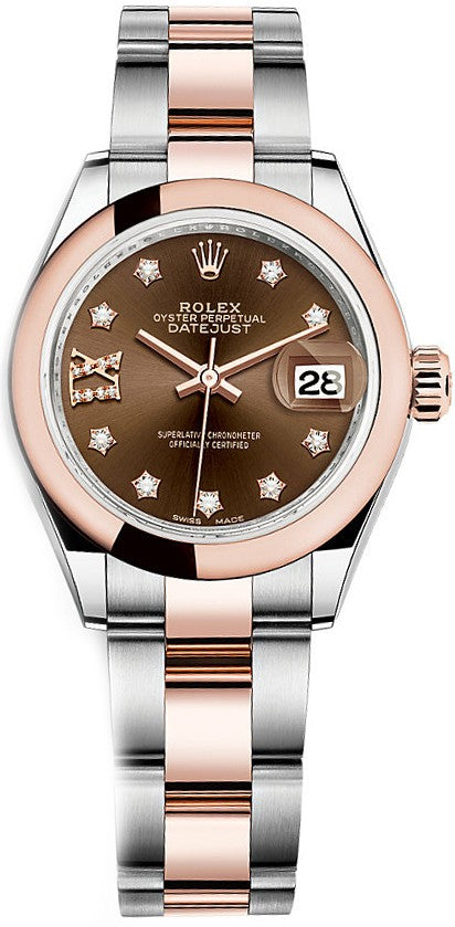 Rolex Lady-Datejust 28 Steel & Gold Women's Watch 279161-0004