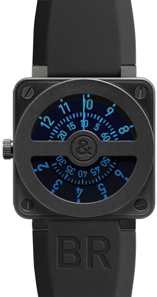 Bell & Ross Aviation Instruments BR0192-COMPASS-BLUE