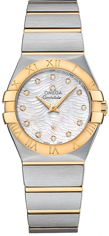 Omega Constellation Two-tone Diamond 27mm Women's Watch 123.20.27.60.55.008