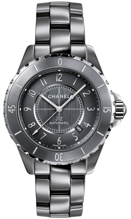 Chanel J12 Automatic Gray Titanium Ceramic Women's Watch H2934