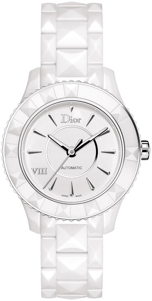 Christian Dior VIII White Ceramic Luxury Women's Watch CD1245E3C001