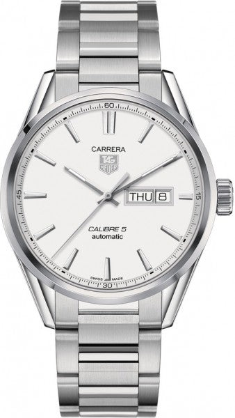 Tag Heuer Carrera Day Date Silver Dial Men's Watch WAR201B.BA0723