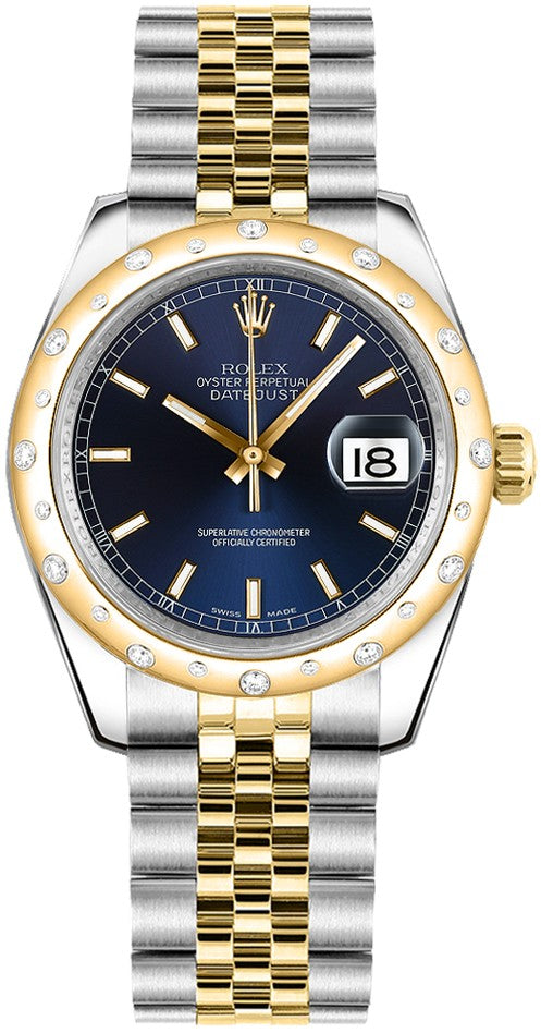 Rolex Datejust 31 Blue Dial Diamond Watch 178343