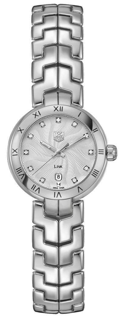 Tag Heuer Link Ladies Diamond Dial Watch WAT1411.BA0954